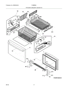 03 - Freezer Drawer - Basket parts for Electrolux Refrigerator EI28BS56IB4 from AppliancePartsPros.com
