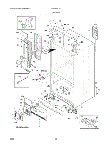 07 - Cabinet parts for Electrolux Refrigerator EW23BC70IS1 from AppliancePartsPros.com