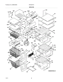 09 - Shelves parts for Electrolux Refrigerator EW23CS70IB2 from AppliancePartsPros.com