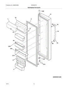 05 - Refrigerator Door parts for Electrolux Refrigerator EW23CS70IW1 from AppliancePartsPros.com