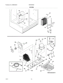 13 - System parts for Electrolux Refrigerator EW23SS65HS3 from AppliancePartsPros.com