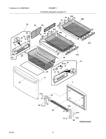 03 - Freezer Drawer - Basket parts for Electrolux Refrigerator EW28BS71IB1 from AppliancePartsPros.com