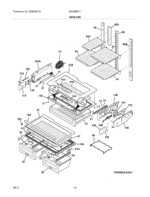 09 - Shelves parts for Electrolux Refrigerator EW28BS71IBB from AppliancePartsPros.com