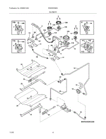 05 - Burner parts for Electrolux Range EW30GS65GB8 from AppliancePartsPros.com