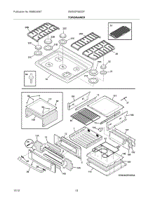 09 - Top / Drawer parts for Electrolux Range EW30GF65GSF from AppliancePartsPros.com