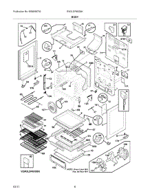 07 - Body parts for Electrolux Range EW3LDF65GSK from AppliancePartsPros.com