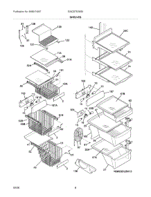 09 - Shelves parts for Electrolux Refrigerator E23CS75DSS6 from AppliancePartsPros.com