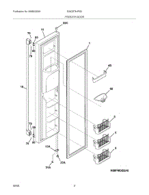 03 - Freezer Door parts for Electrolux Refrigerator E23CS78HPS2 from AppliancePartsPros.com
