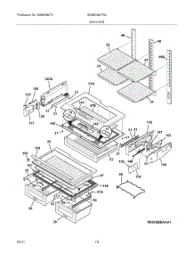 09 - Shelves parts for Electrolux Refrigerator E23BC68JPS3 from AppliancePartsPros.com