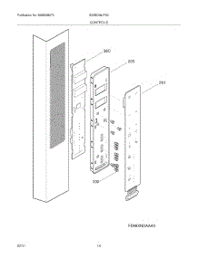 13 - Controls parts for Electrolux Refrigerator E23BC68JPS3 from AppliancePartsPros.com