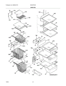 09 - Shelves parts for Electrolux Refrigerator E23CS75DSS2 from AppliancePartsPros.com