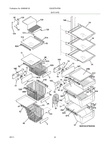 09 - Shelves parts for Electrolux Refrigerator E23CS78HPS5 from AppliancePartsPros.com