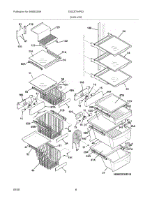 09 - Shelves parts for Electrolux Refrigerator E23CS78HPS2 from AppliancePartsPros.com