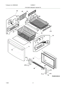 03 - Freezer Drawer - Basket parts for Electrolux Refrigerator EI23BC51IB0 from AppliancePartsPros.com