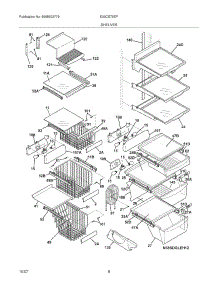 09 - Shelves parts for Electrolux Refrigerator E23CS78EPS4 from AppliancePartsPros.com