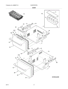 03 - Door parts for Electrolux Refrigerator E24RD75KPS0 from AppliancePartsPros.com