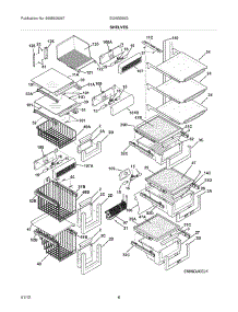 09 - Shelves parts for Electrolux Refrigerator EI26SS55GS1 from AppliancePartsPros.com