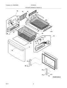 03 - Freezer Drawer - Basket parts for Electrolux Refrigerator EI27BS26JB3 from AppliancePartsPros.com