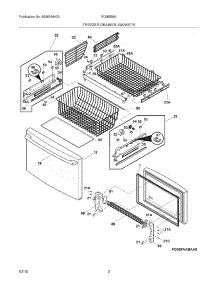 03 - Freezer Drawer - Basket parts for Electrolux Refrigerator EI28BS56IB1 from AppliancePartsPros.com