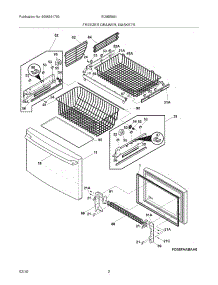 03 - Freezer Drawer - Basket parts for Electrolux Refrigerator EI28BS56IB3 from AppliancePartsPros.com