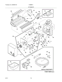 15 - Ice Maker parts for Electrolux Refrigerator EI28BS51IB4 from AppliancePartsPros.com