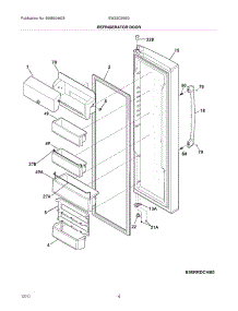05 - Refrigerator Door parts for Electrolux Refrigerator EW23CS65GW2 from AppliancePartsPros.com
