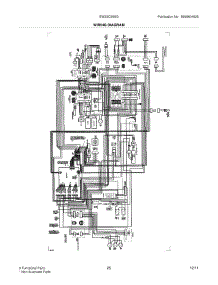 25 - Wiring Diagram parts for Electrolux Refrigerator EW23CS65GW2 from AppliancePartsPros.com