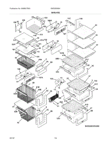 09 - Shelves parts for Electrolux Refrigerator EW23SS65HS2 from AppliancePartsPros.com