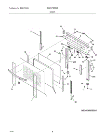 07 - Door parts for Electrolux Oven E30EW7CESS3 from AppliancePartsPros.com