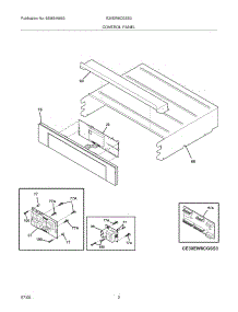 03 - Control Panel parts for Electrolux Oven E30EW8CGSS3 from AppliancePartsPros.com