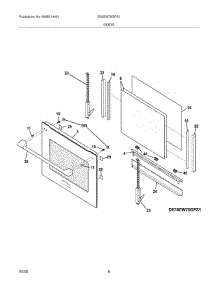 07 - Door parts for Electrolux Oven E30EW75GPS1 from AppliancePartsPros.com