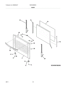09 - Doors parts for Electrolux Oven E30EW85ESS1 from AppliancePartsPros.com