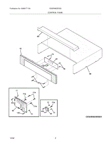 03 - Control Panel parts for Electrolux Oven E30EW8CESS2 from AppliancePartsPros.com