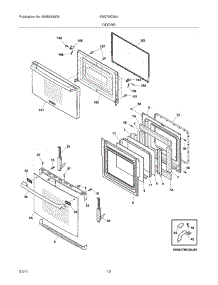 09 - Doors parts for Electrolux Oven EW27MC65JW1 from AppliancePartsPros.com