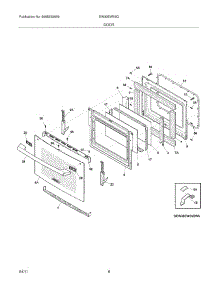 07 - Door parts for Electrolux Oven EW30EW55GB6 from AppliancePartsPros.com