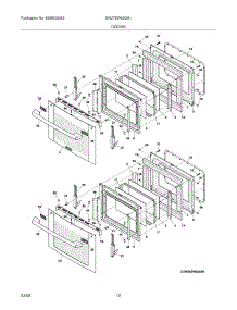 09 - Doors parts for Electrolux Oven EW27EW65GS1 from AppliancePartsPros.com