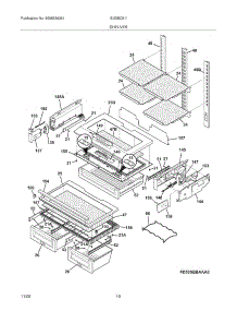 09 - Shelves parts for Electrolux Refrigerator EI23BC51IW0 from AppliancePartsPros.com