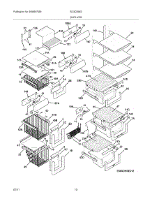09 - Shelves parts for Electrolux Refrigerator EI23CS55GS7 from AppliancePartsPros.com