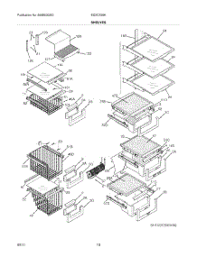 09 - Shelves parts for Electrolux Refrigerator EI23CS35KB0 from AppliancePartsPros.com