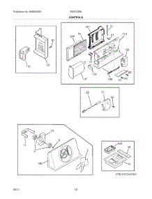 11 - Controls parts for Electrolux Refrigerator EI23CS35KB0 from AppliancePartsPros.com
