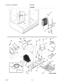 13 - System parts for Electrolux Refrigerator EI23CS55GS0 from AppliancePartsPros.com