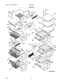 09 - Shelves parts for Electrolux Refrigerator EI23SS55HB0 from AppliancePartsPros.com