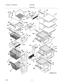 09 - Shelves parts for Electrolux Refrigerator EI26SS55GS5 from AppliancePartsPros.com