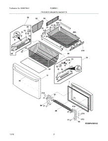 03 - Freezer Drawer - Basket parts for Electrolux Refrigerator EI28BS51IW2 from AppliancePartsPros.com