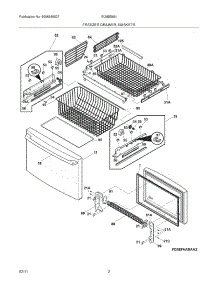 03 - Freezer Drawer - Basket parts for Electrolux Refrigerator EI28BS56IB9 from AppliancePartsPros.com