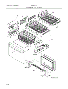 03 - Freezer Drawer - Basket parts for Electrolux Refrigerator EW23BC71IB7 from AppliancePartsPros.com