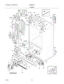 07 - Cabinet parts for Electrolux Refrigerator EI28BS56IS7 from AppliancePartsPros.com