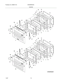 09 - Doors parts for Electrolux Oven EW30EW65GS1 from AppliancePartsPros.com