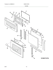 09 - Doors parts for Electrolux Oven E30MC75JPS3 from AppliancePartsPros.com