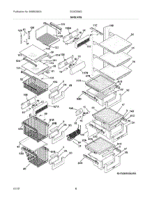 09 - Shelves parts for Electrolux Refrigerator EI23CS55GB3 from AppliancePartsPros.com